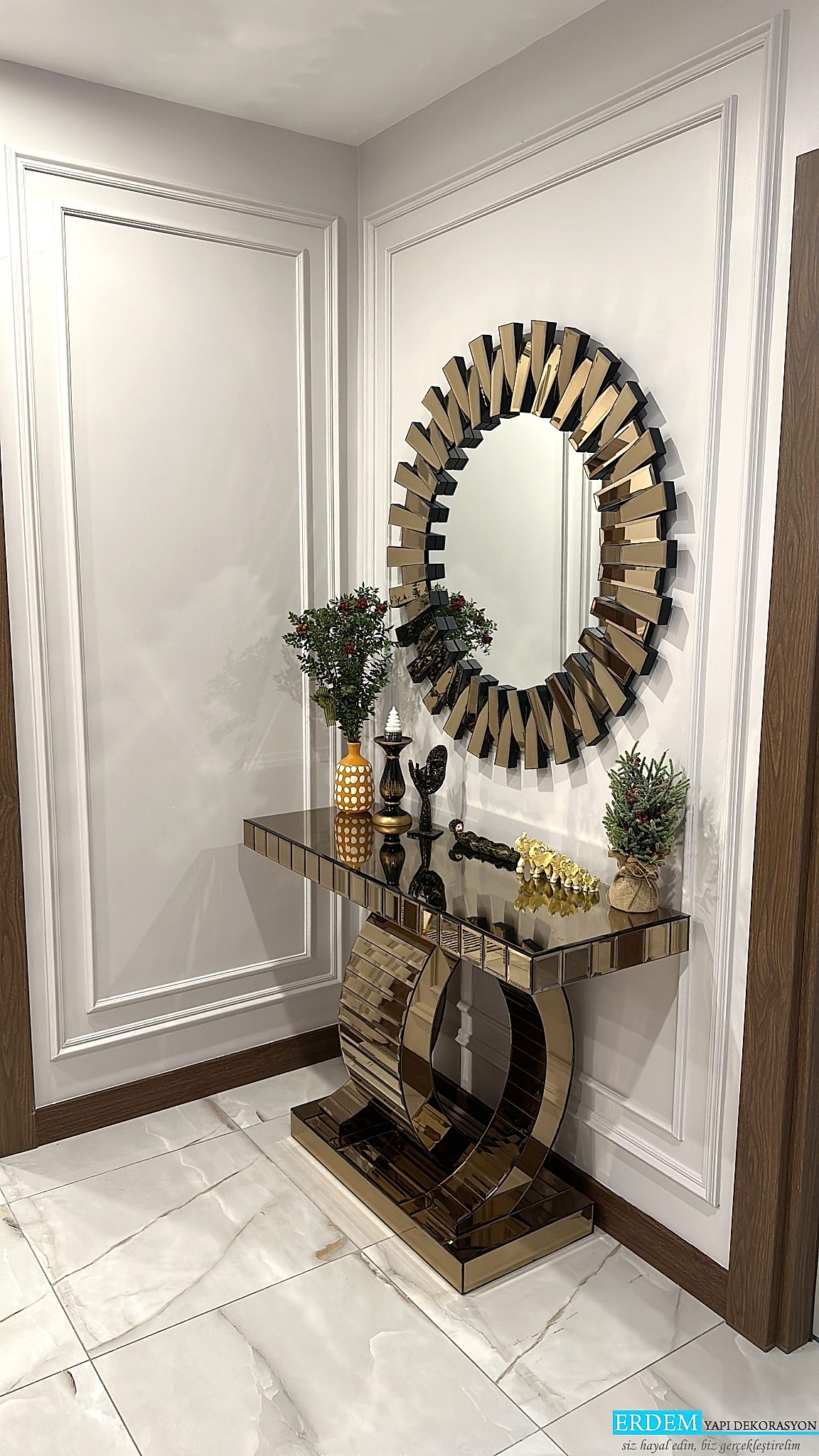 Aynal� duvar ��tas� uygulamam�z