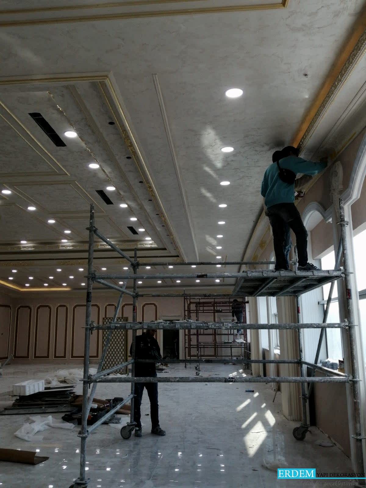 D���n Salonu Duvar ��talama Mimari Tasar�m�