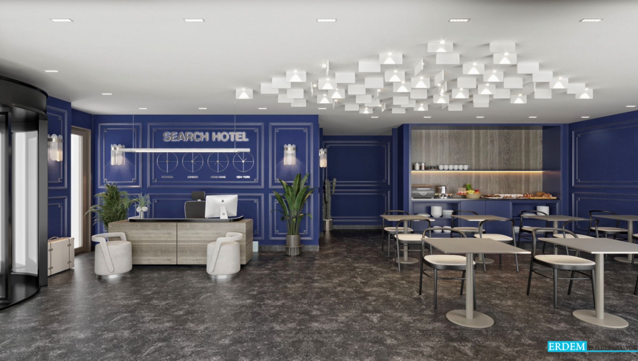 Otel tasar�m� duvar ��tas�