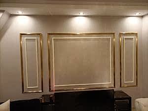 Beyaz ve Gold kombin duvar ��tas�